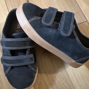 Zara Black Velcro Shoes Toddler Size 27 (9c)